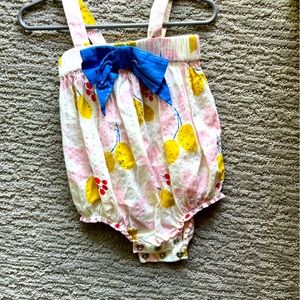 EUC 6-12 month Pink Chicken bubble, worn once